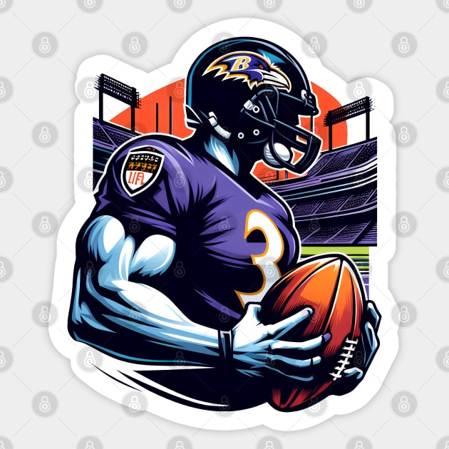 Baltimore Ravens 002 Sticker by romancenemy